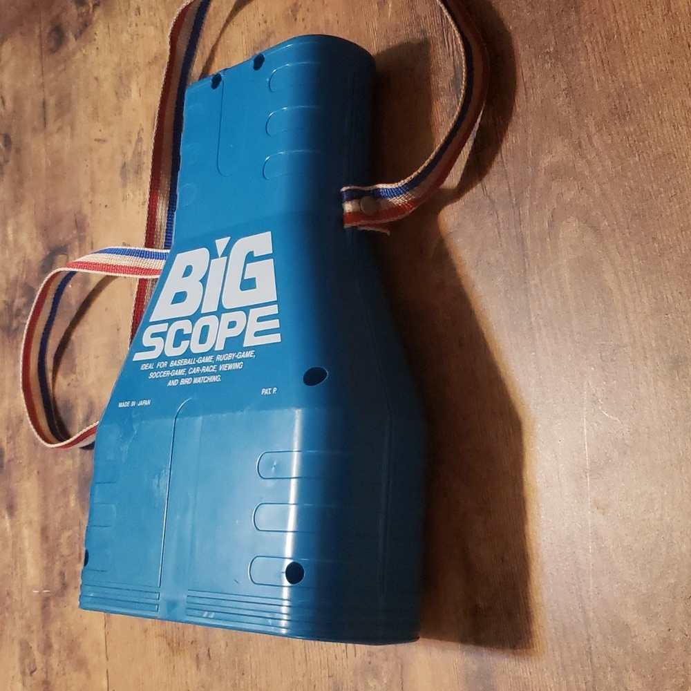 Vintage BIG SCOPE Blue Toy Binoculars 5X Zoom VERY RARE - Picture 4 of 8